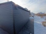 Garaż blaszany 3 x 5 grafit mat, dwuspadowy - obrazek 5